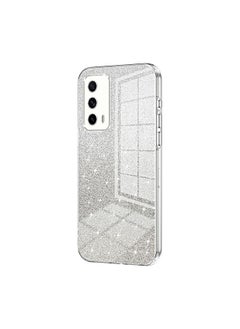 HuHa Case Cover For Realme X7 Pro Ultra Gradient Glitter Powder Electroplated Phone Case Transparent 