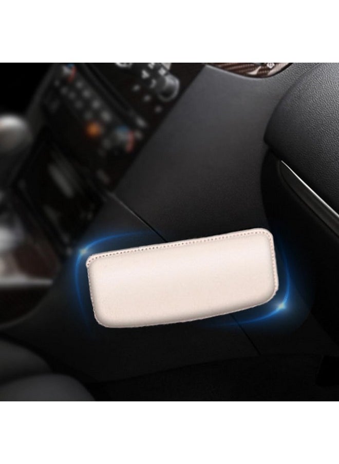 AUTOMAZE - 2 Pack Knee Cushion Soft Pad For Leather Auto Center Console, Car Foot Care Knee Cover Thigh Support Comfort Elastic Pillow Car Interior Accessories (Beige, 2Pc) - Image 1
