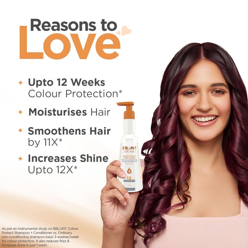 BBLUNT BBLUNT Colour Protect Conditioner 250 g Up to 12 weeks Colour Protection Moisturizes Hair Adds Shine - Image 2
