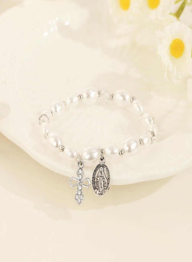 BAYLAY First Communion Gifts for Teens Girls - Cross Bracelet First Communion Bracelet Gifts for Catholic Party Favors - Image 5