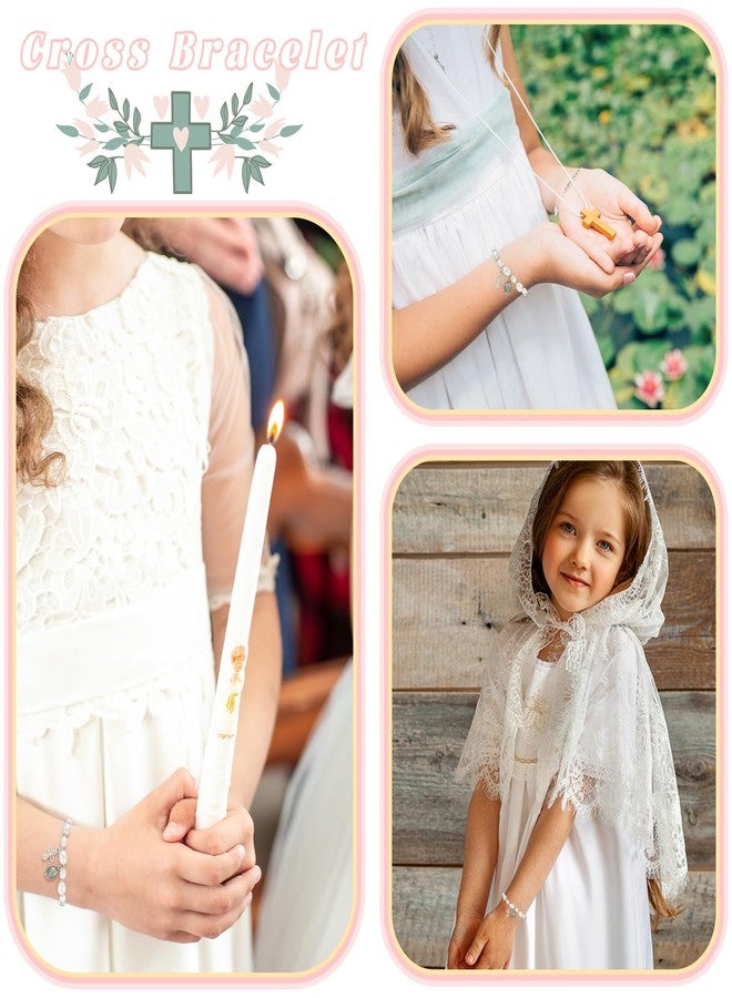 BAYLAY First Communion Gifts for Teens Girls - Cross Bracelet First Communion Bracelet Gifts for Catholic Party Favors - Image 3