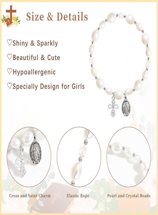 BAYLAY First Communion Gifts for Teens Girls - Cross Bracelet First Communion Bracelet Gifts for Catholic Party Favors - Image 4