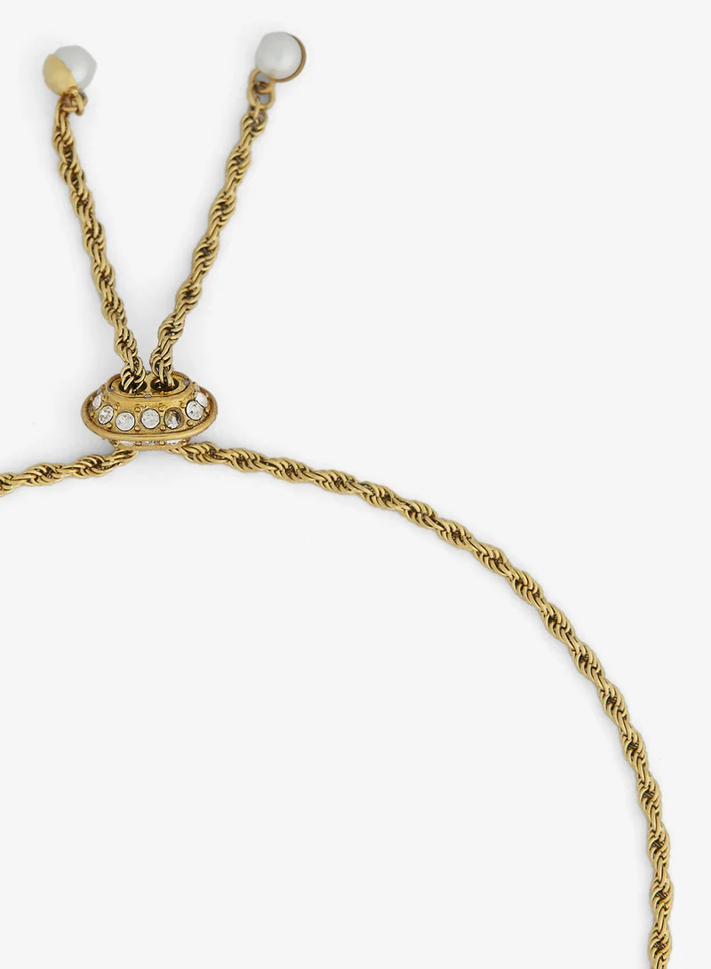 GUESS Logo Tiny Pearl Bracelet