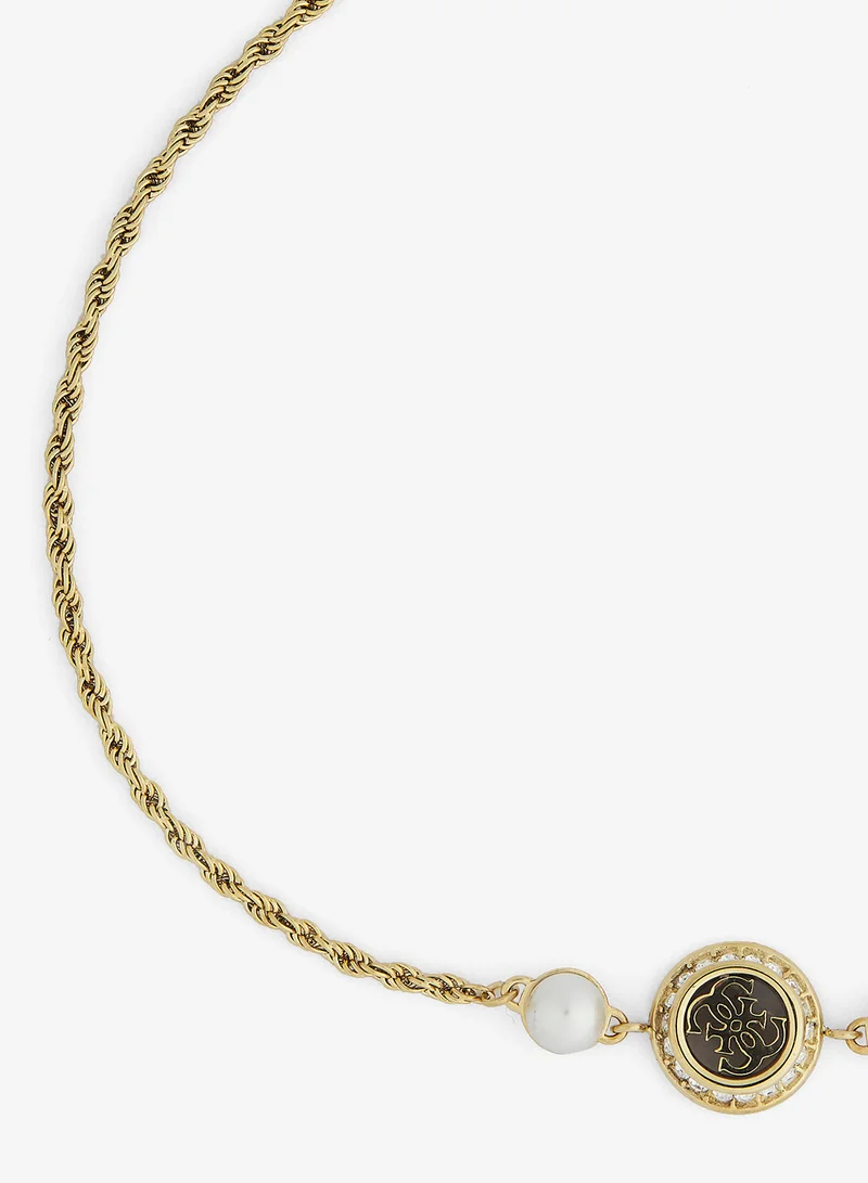جس Logo Tiny Pearl Bracelet