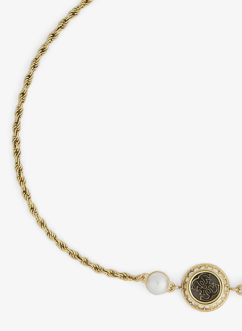 GUESS Logo Tiny Pearl Bracelet - Image 2