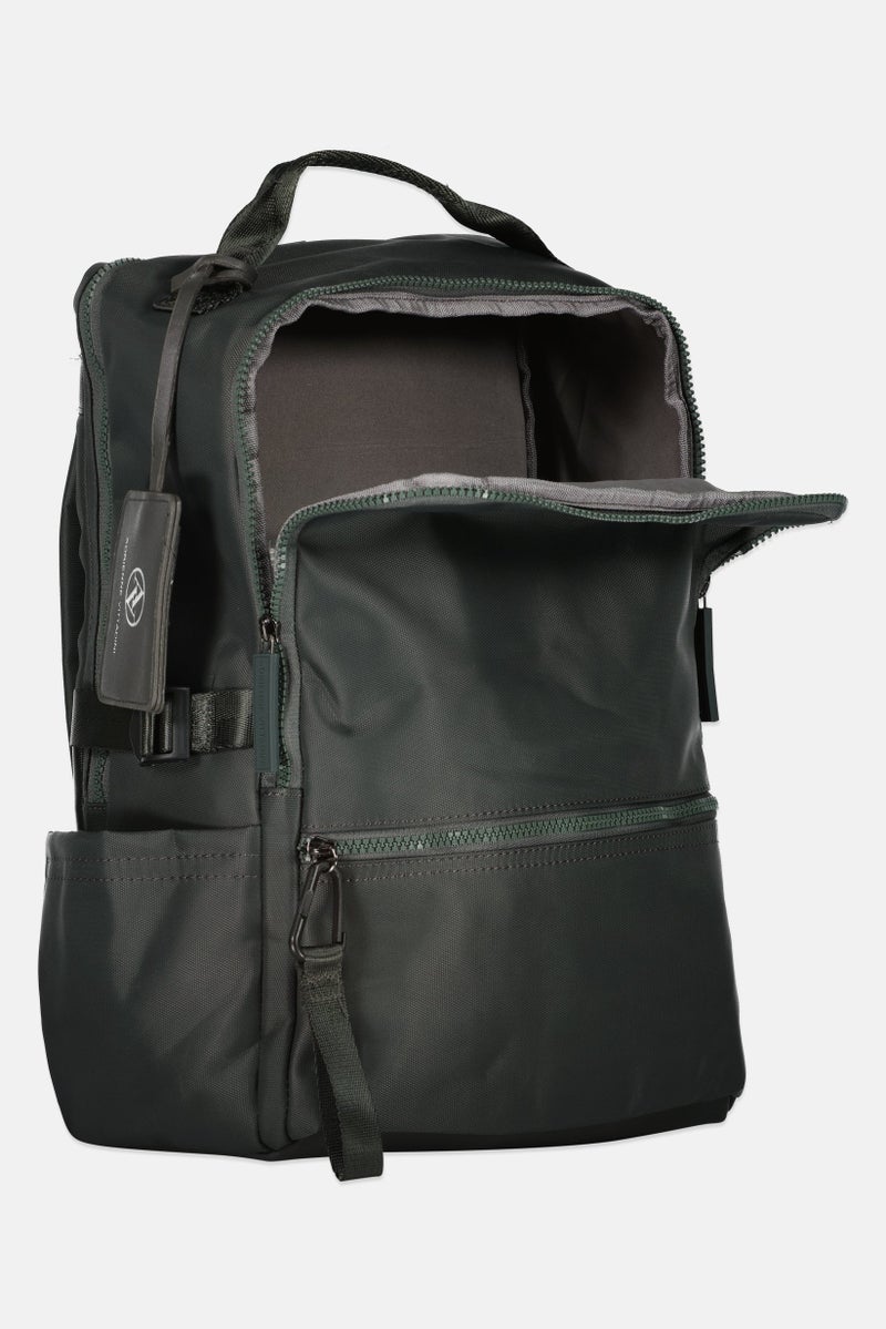 ADRIENNE VITTADINI Women Brand Logo Backpack With Card Holder, Drak Green - Image 3