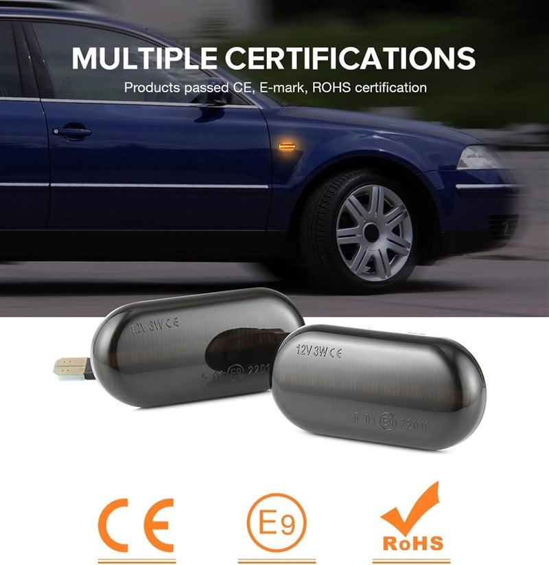 QASULER Dynamic Side Marker Turn Signal Light - Image 4