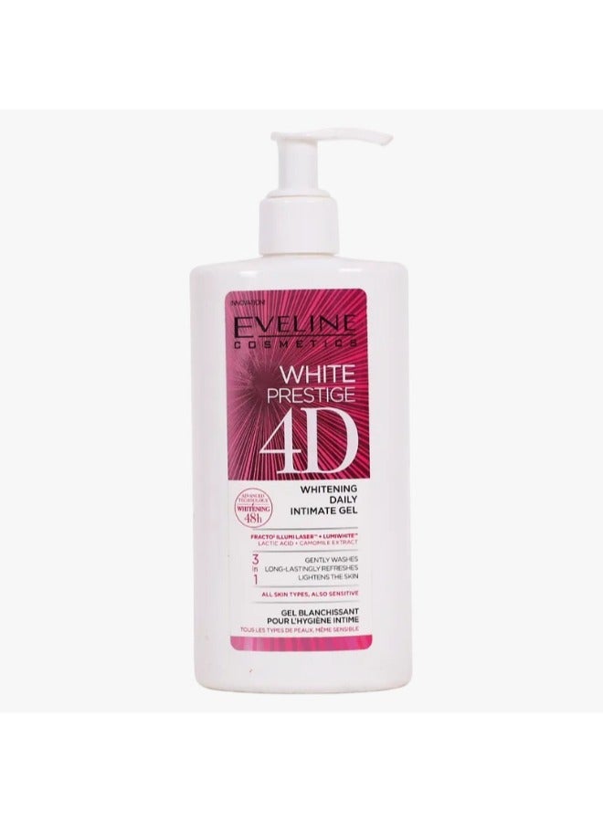 Eveline Cosmetics White Prestige 4D Whitening daily Intimate Gel 250ml - Image 1