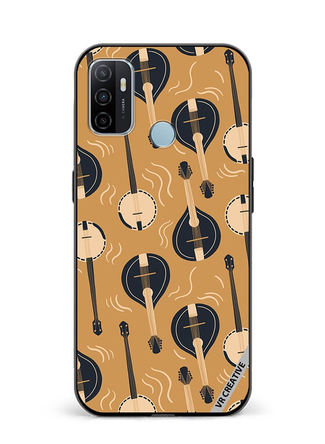 VR CREATIVE Protective Case Cover For Oppo A53 Mandolin Or Domra International Music Copy Design Multicolour - Image 1