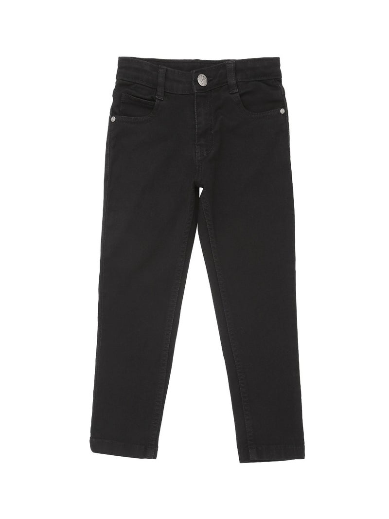 HIGH STAR Girls Black Slim Fit Jeans 