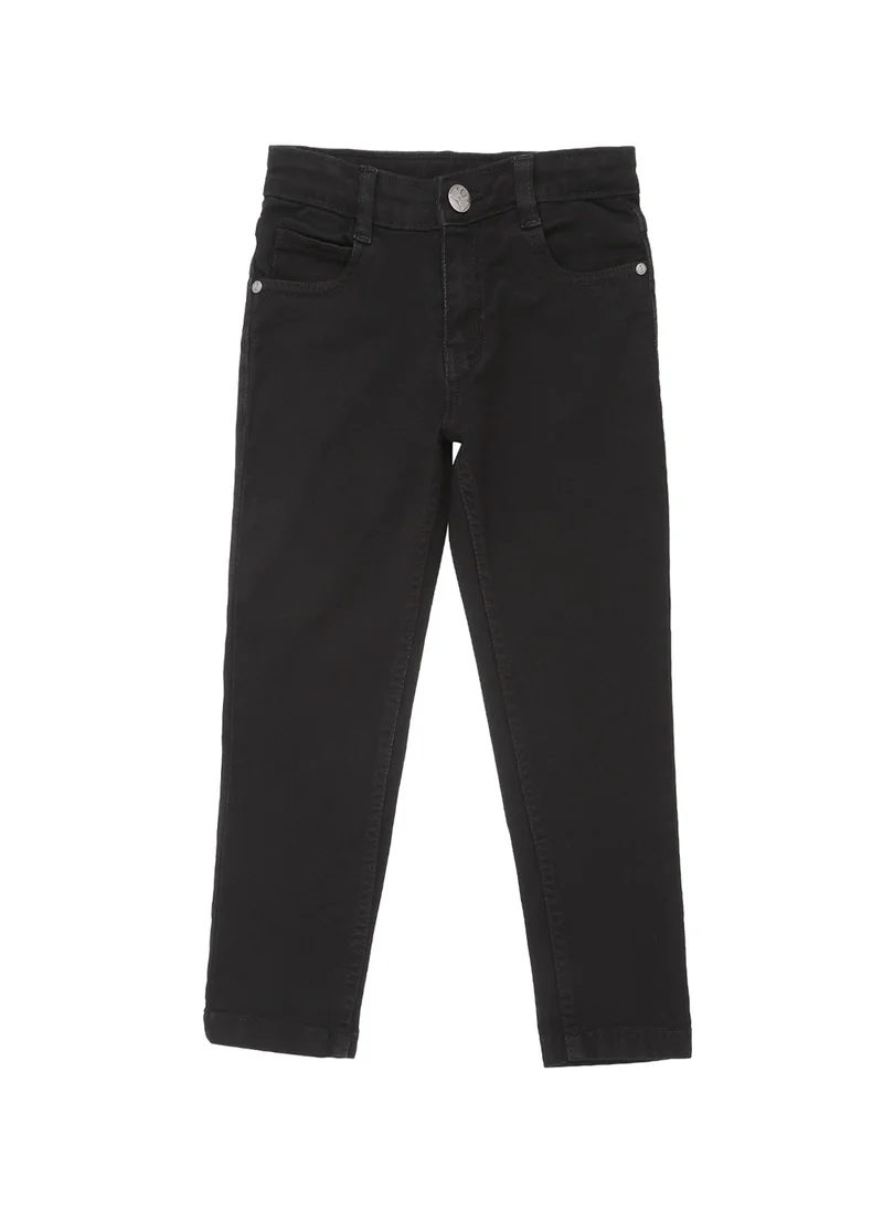 HIGH STAR Girls Black Slim Fit Jeans