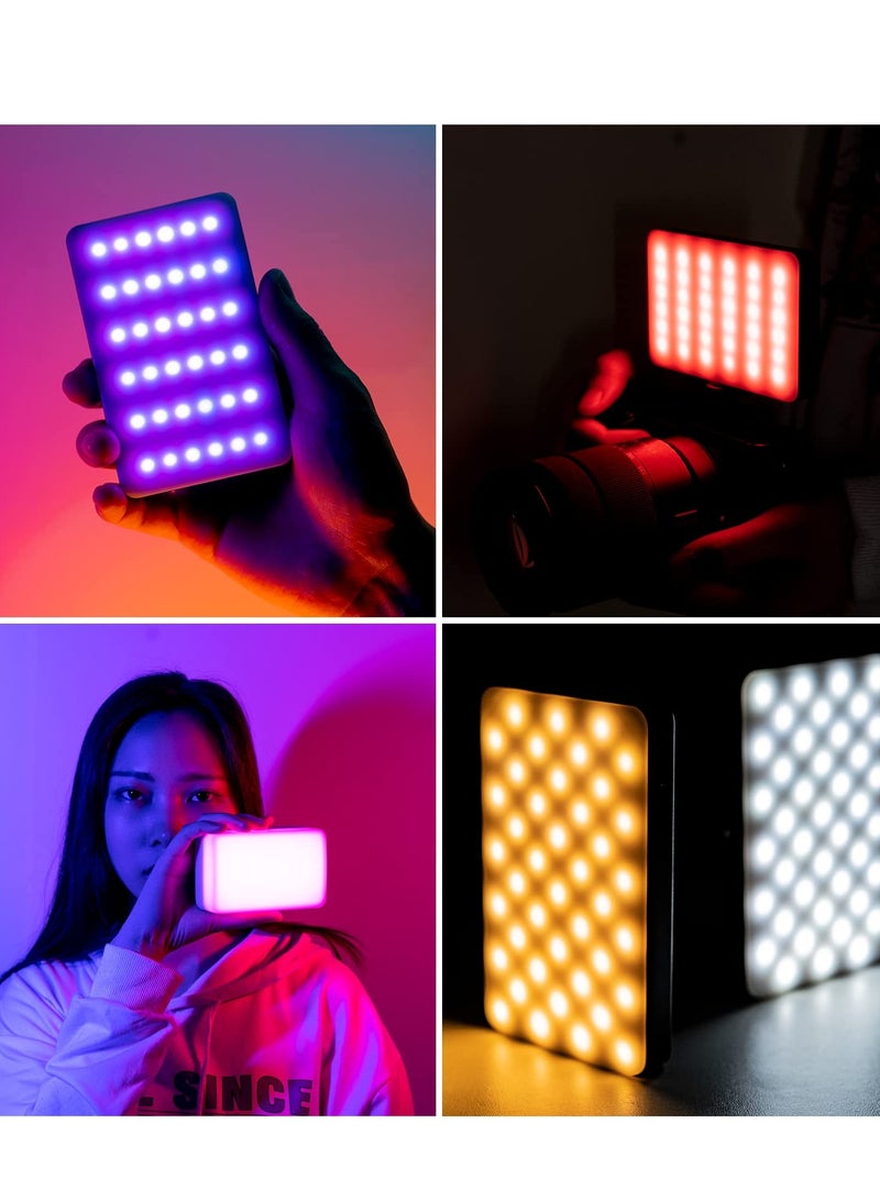KASTWAVE RGB Video Light, Portable LED Camera Light Panel 0-360 Full Color, CRI 95+ 2500-9000K LED Video Light, LED DSLR Lighting for Vlogging, Photography, Video Conference - Image 2