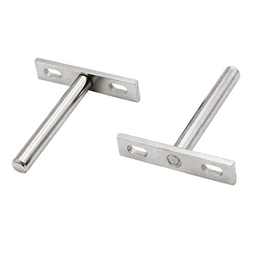Luomorgo 4 Pcs 3 Inch Floating Shelf Bracket Blind Shelf Bracket Hidden Brackets for Floating Wood Shelves - Screws and Wall Plugs Included - Image 3
