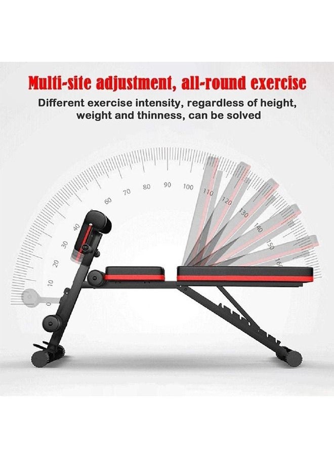 Fitness World - Folding and adjustable multi-use exercise and weight lifting bench, Knight model - Image 1