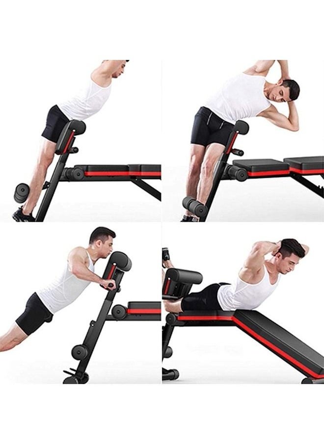 Fitness World - Folding and adjustable multi-use exercise and weight lifting bench, Knight model - Image 1