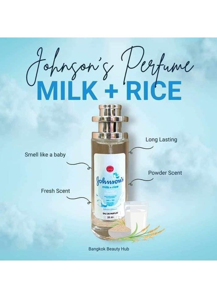 Johnson's Baby Powder Perfume Milk And Rice 35 ML  - Image 1