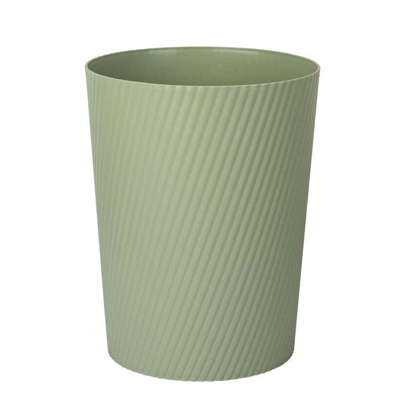 UUJOLY Small Trash Can Wastebasket Garbage Can Container Bins for Bathrooms Laundry Room Kitchens Offices Kids Rooms Dorms Mint Green - Image 2