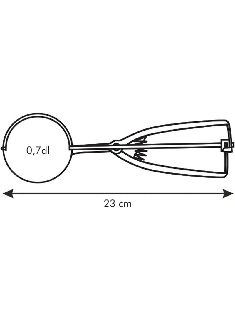 Tescoma Presto Ice Cream Scoop - Stainless Steel - Image 4