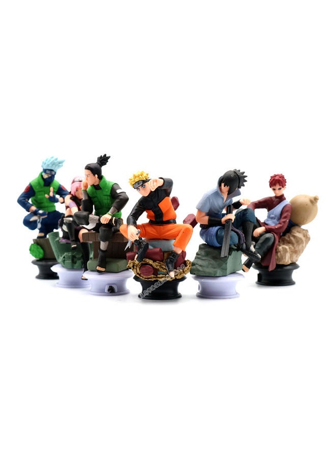 6-Piece Naruto Kakashi Sasuke Collection Figure Model Toy - Image 5