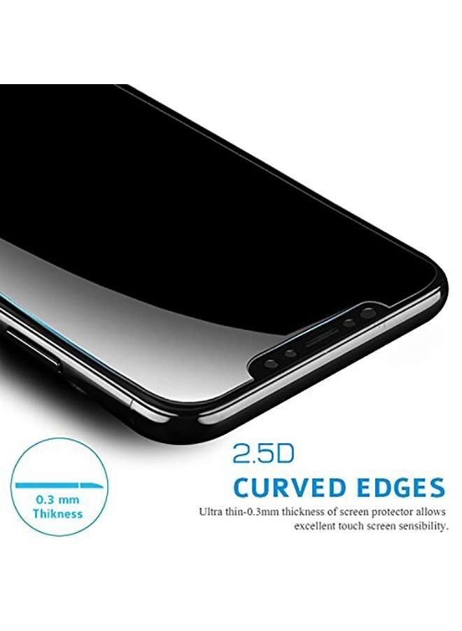 واقي شاشة من الزجاج المقوى عالي الوضوح لهاتف Apple iPhone X / Xs - Image 3