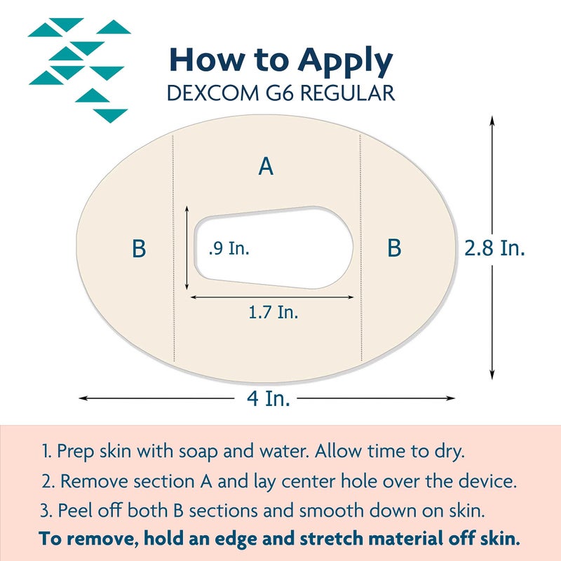 ExpressionMed - لاصقات لاصقة لجهاز Dexcom G6 (عبوة من 5) - مصنوعة في الولايات المتحدة الأمريكية، مقاومة للماء، غير متآكلة، شريط استشعار CGM مقصوص مسبقًا (عبوة متنوعة من Dreamy Escapes) - Image 5