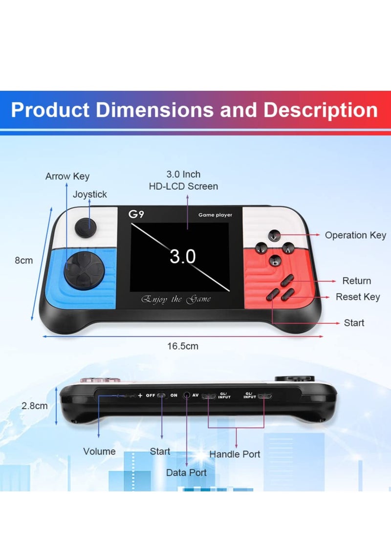 Daytoyz - Handheld Game Console with 666 Classical Games,Mini Retro Game Player Support for Connecting TV and Two Players, 1020mAh Rechargeable Battery, Present for Kids and Adult - Image 1