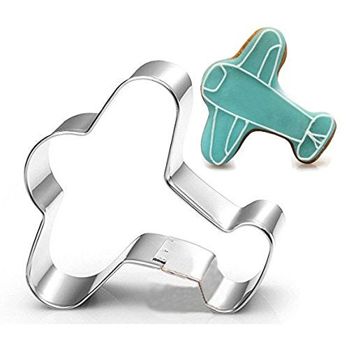 WOTOY Airplane Biscuit Cookie Cutter Stainless Steel