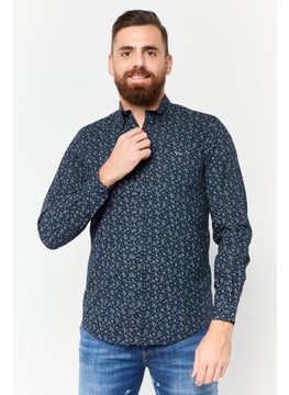 Harmont & Blaine Men Narrow Fit Floral Print Long Sleeves Casual Shirt, Multicolor  - Image 1