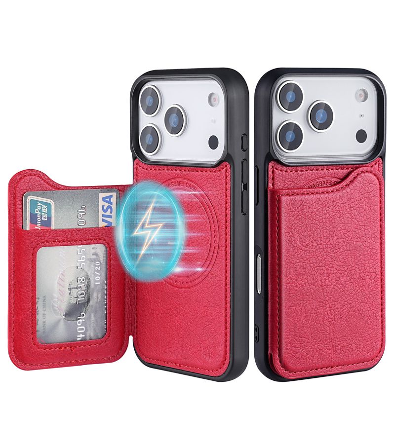 Slim Lightweight Magnetic Wireless Charging Card Slot Phone Case For iPhone 16 Pro Blue - Image 5