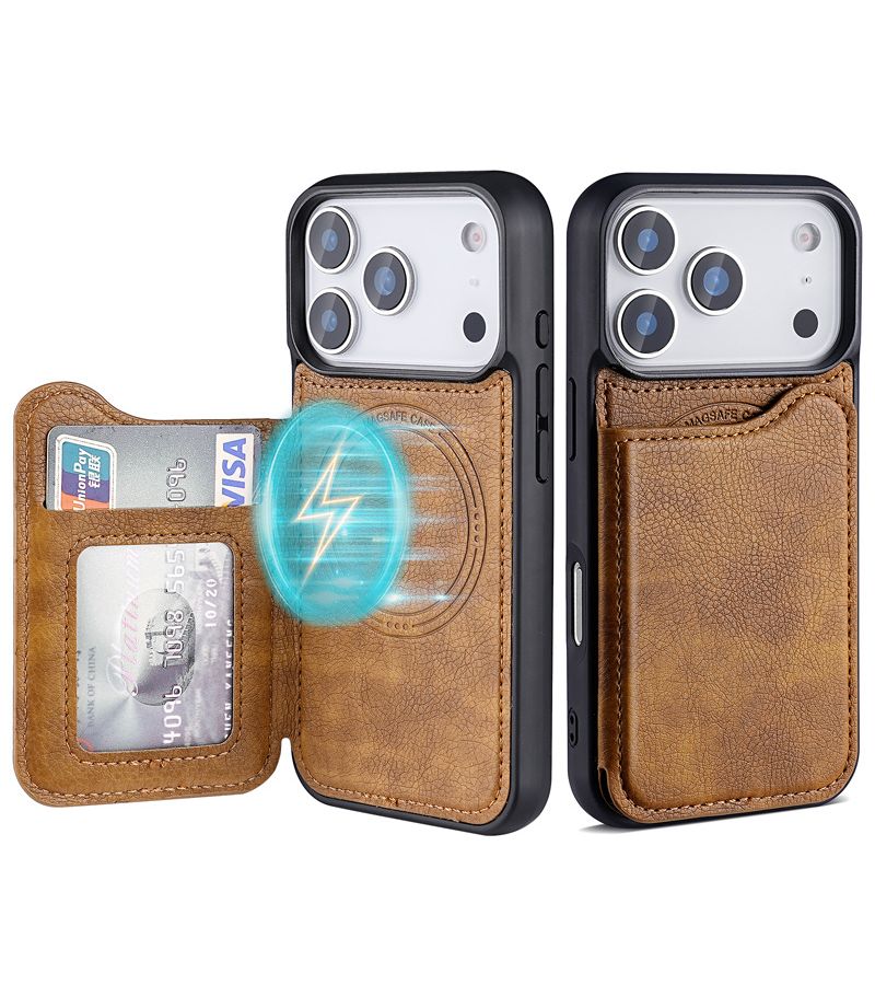 Slim Lightweight Magnetic Wireless Charging Card Slot Phone Case For iPhone 16 Pro Blue - Image 3