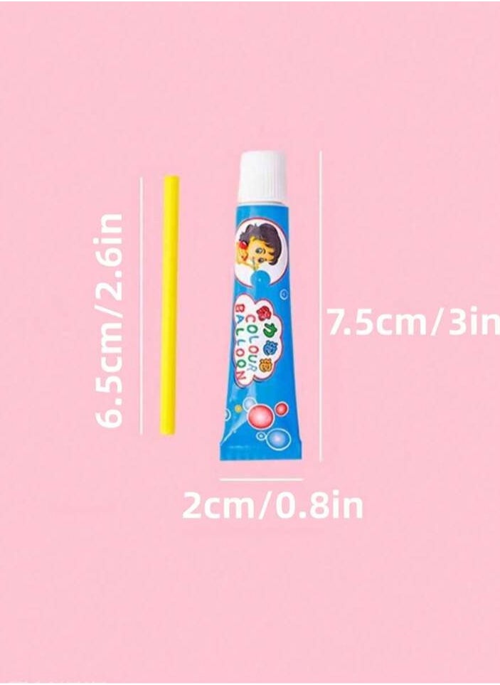 Generic - 5pcs Random Color Rainbow Bubble Gum - Ideal Choice For Nostalgic Bubble Blowing Game, Birthday PartyGame Props For - Image 1
