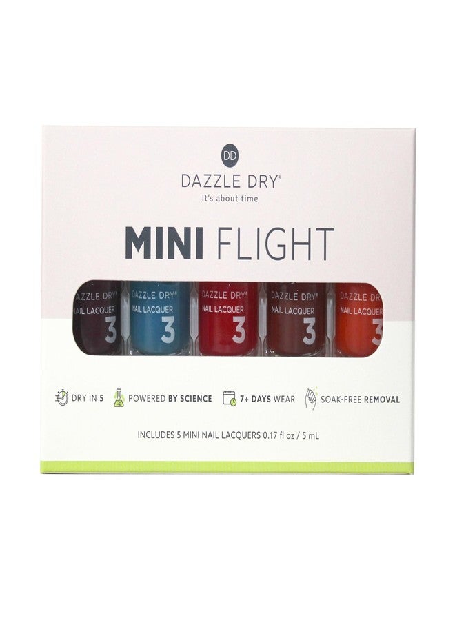 Dazzle Dry Mini Flight - Carnival - 5 Mini Lacquers - Image 2