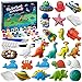 Juboury Kids Arts and Crafts Plaster Painting Craft Kit Art Set Painting Your Own Space Dinosaurs Marine Life Figurines Ceramic Painting Kit for Kids Girls Boys Toddlers - Image 3