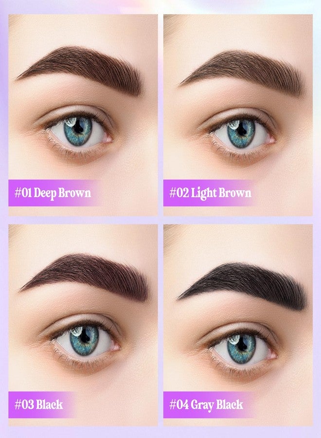 DATANSUN 2PCS Tattoo Eyebrow Gel Easy Peel Off【Smudge Proof】【Long-lasting】【Waterproof】, Light Brown - Image 2