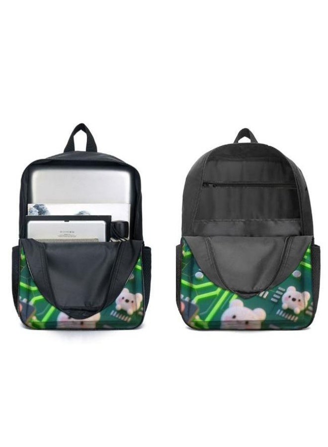 [Super new special offer] Cartoon theme bag three-piece set | double-shoulder + hand-held + storage pen bag | gift self-use good-looking - 687  - Image 4