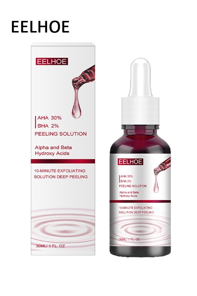 EELHOE AHA30%+BHA 2% salicylic acid essence,Tone Moisturizing Repair, Powerfulexfoliation and Deepcleamsingofpores, 30ml - Image 1