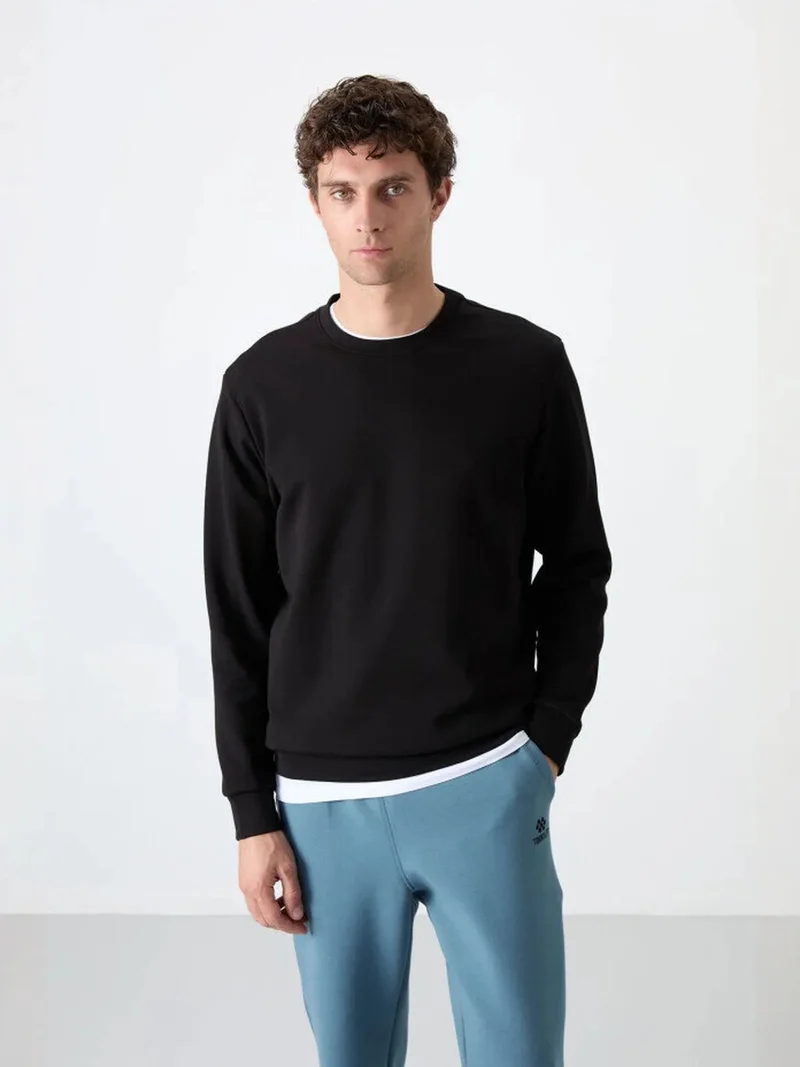تومي لايف TOMMY Men's Plain Crew Neck Sweatshirt