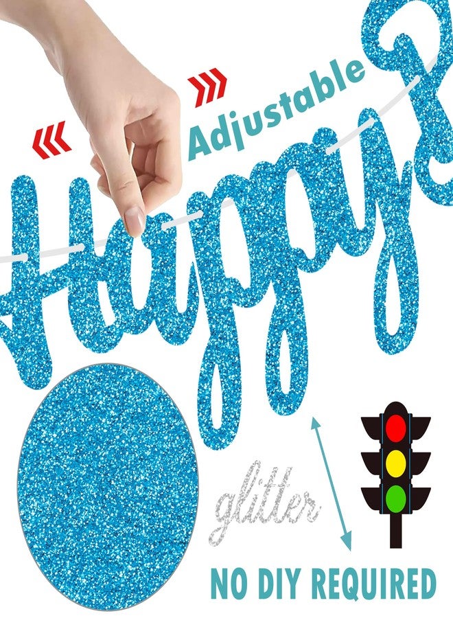 اوموني لافتات حفلات أعياد الميلاد بطابع المواصلات، زينة حفلات أعياد الميلاد بطابع المواصلات، 3 قطع من لافتات حفلات السفن والقطارات، لافتات زرقاء لامعة بطابع المواصلات للسيارات، لوازم حفلات استقبال المولود - Image 3