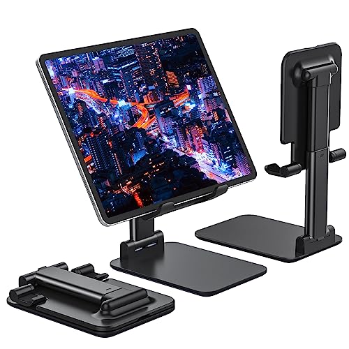 Anozer Tablet Stand Foldable & Adjustable, Monitor Stand 5.55*3.94" Wide, Fit for iPad Holder Stand Compatible with iPad Pro 11, 12.9/iPad 10.9 10th, Surface Pro, Portable Monitor 4.7-15.6" - Image 1
