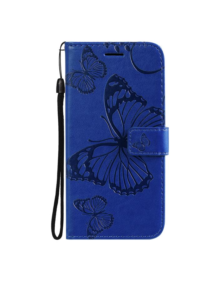 Zaboon Case For iPhone 13 Pro 3D Butterfly Embossed Pattern Horizontal Flip Leather Case with Holder & Card Slot & Wallet & Lanyard - Image 2