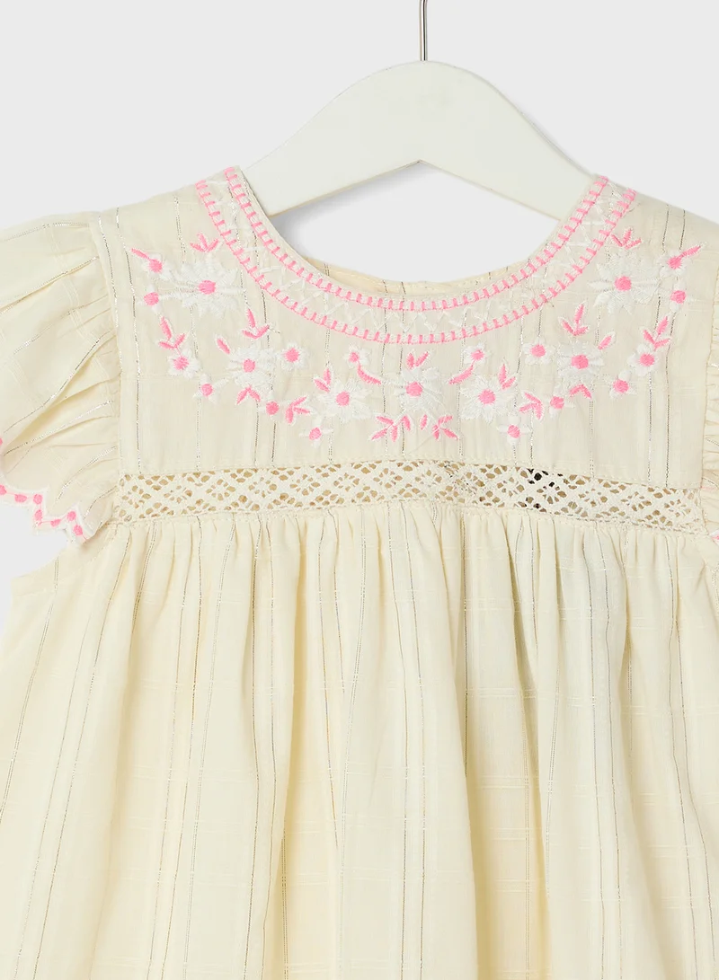 Ripples Embroidered Detail Dress