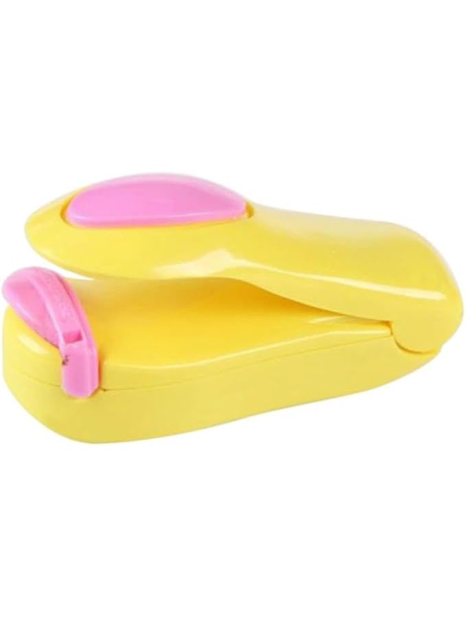 Mini Portable Food Sealer Machine Hand Pressure Heat Sealing Tool Yellow - Image 1
