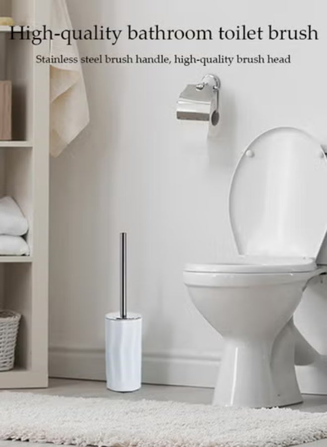 DUNISO 7 Pieces of Bathroom Accessories Set, Household Toiletries Set, Bathroom Storage Set,Sturdy and Durable， with Hand Sanitizer Bottle, Toothbrush Cup, Mouthwash Cup, Soap Box, Toilet Brush, Trash Can, Cotton Swab Box,Suitable for Family and Travel Use - Image 4