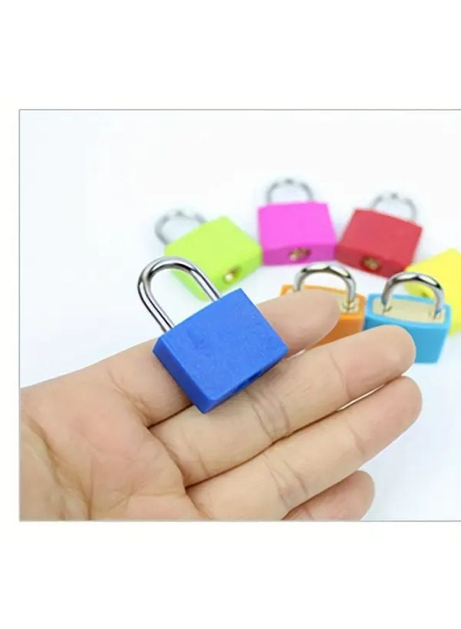 Rose Red Metal Padlock with Keys Durable Combination Lock for Luggage Backpacks Gym Lockers - Image 3