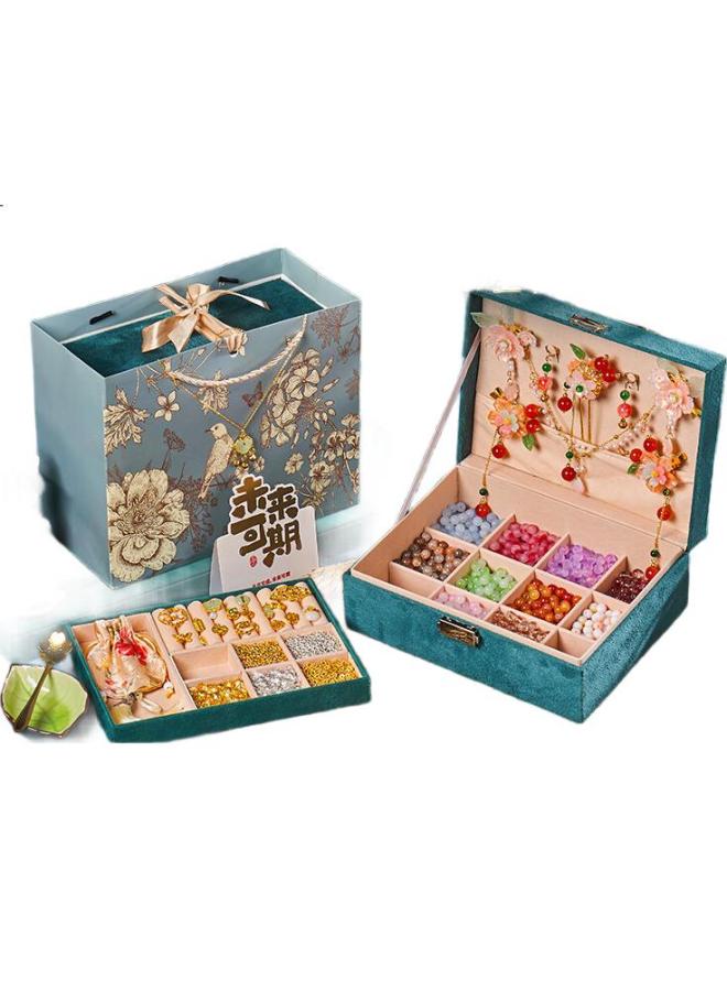 Eaglestone Children'S Beading Kit, Birthday Gift For Girls 7-14 Years Old, Vintage-Style Jewelry And Hair Accessories, Diy Toy, Holiday Gift Box - Image 1