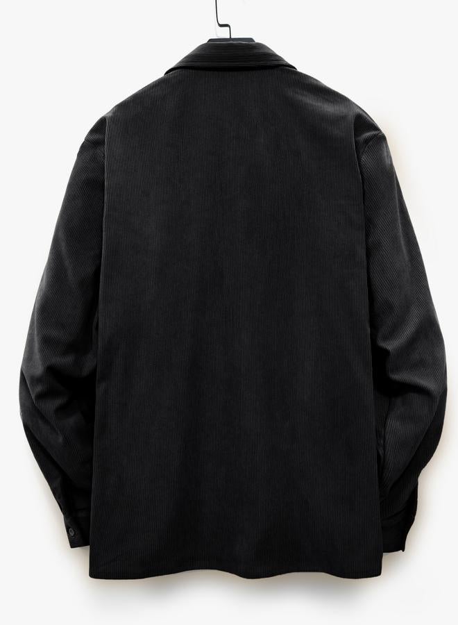 Take Two Men Texture Pocket Detail Long Sleeve Jacket - Image 3
