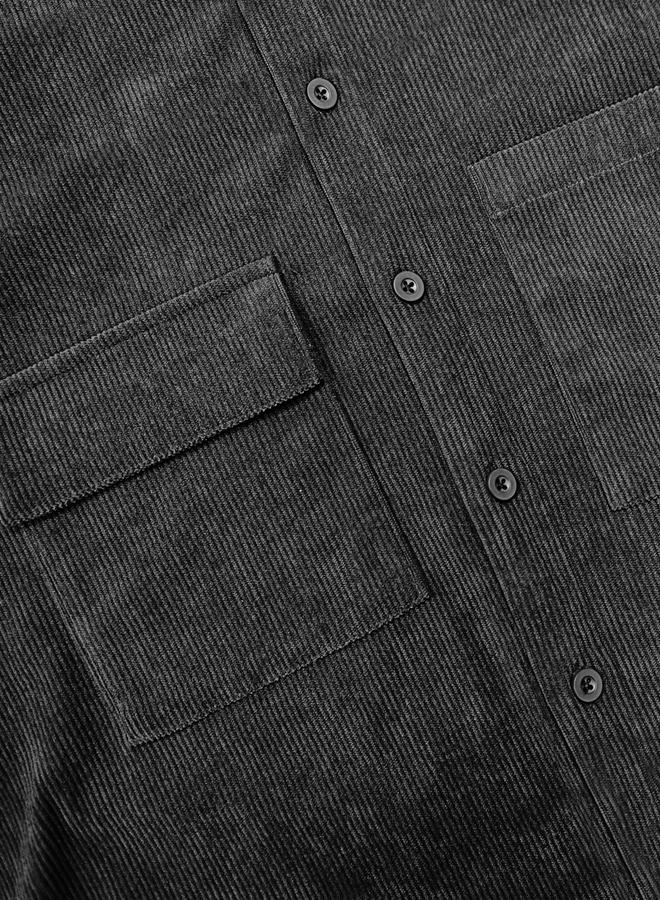 Take Two Men Texture Pocket Detail Long Sleeve Jacket - Image 4