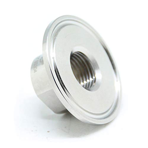 QiiMii Sanitary Female Threaded Pipe Fitting to 1.5 Inch Tri Clamp (OD 50.5mm Ferrule) (Pipe Size: 1/2" NPT) - Image 5
