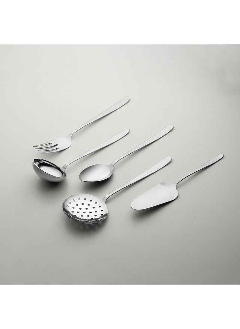 Nehir Sultan Plain 5 Piece Stainless Steel Serving Set  - Image 2