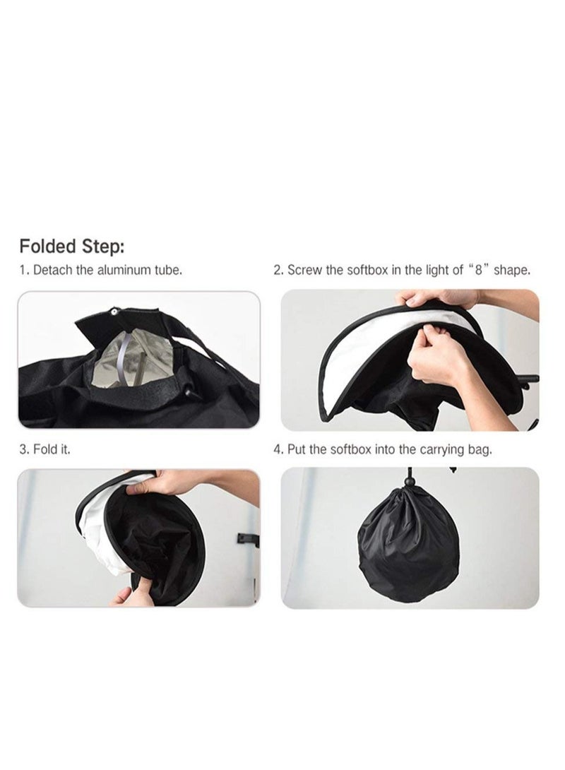Excefore Camera Flash Bounce Diffuser Light Softbox, for All speedlight Photography Conical Softbox RS18 17"x 7" - Image 5